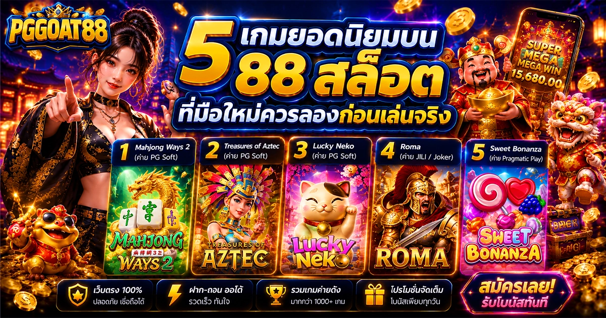 5 เกมยอดนิยมบน 88 สล็อต ที่มือใหม่ควรลองก่อนเล่นจริง